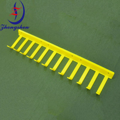 Buen precio Dedo amarillo para la recolección de huevos 330MM para la jaula de pollo de aves de corral en línea