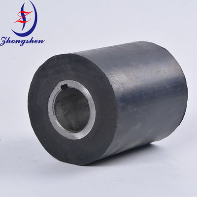 Harga yang bagus Shock Absorbing Black Rubber Roller Untuk Komponen Sistem Pengumpulan Telur Unggas on line